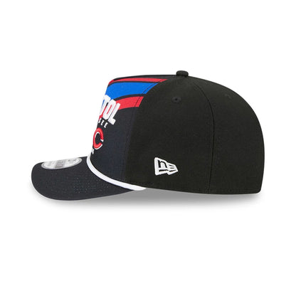 This is a MLB Multi Team MLB Bristol 2025 Black 9FIFTY A-Frame Snapback Adjustable Cap 6