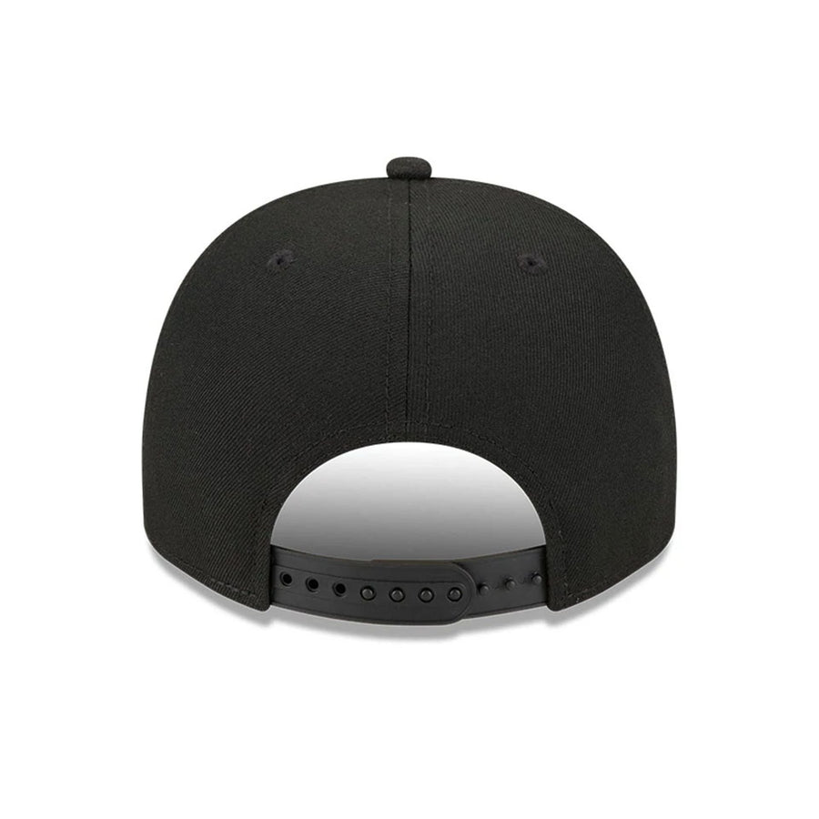 This is a MLB Multi Team MLB Bristol 2025 Black 9FIFTY A-Frame Snapback Adjustable Cap 7
