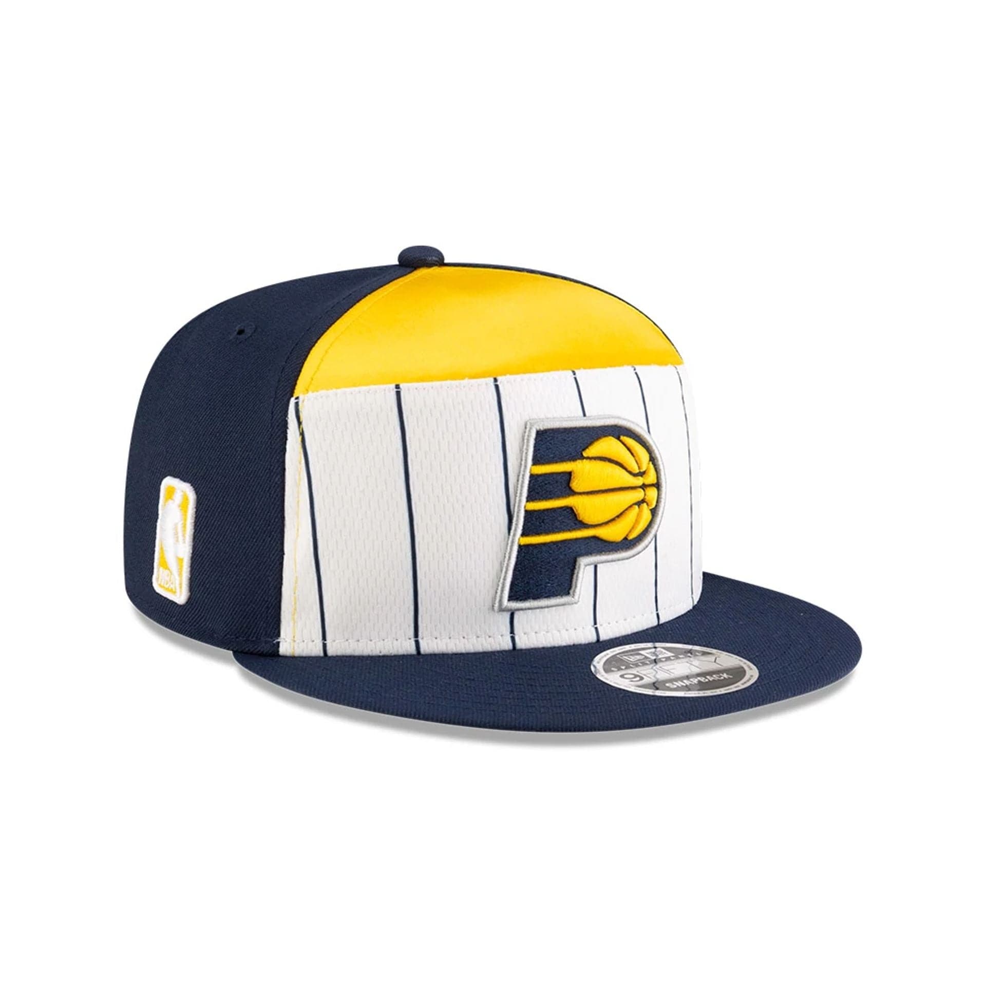 This is a Indiana Pacers NBA Tip Off 2025 Dark Blue 9FIFTY Split Panel Snapback Adjustable Cap 4