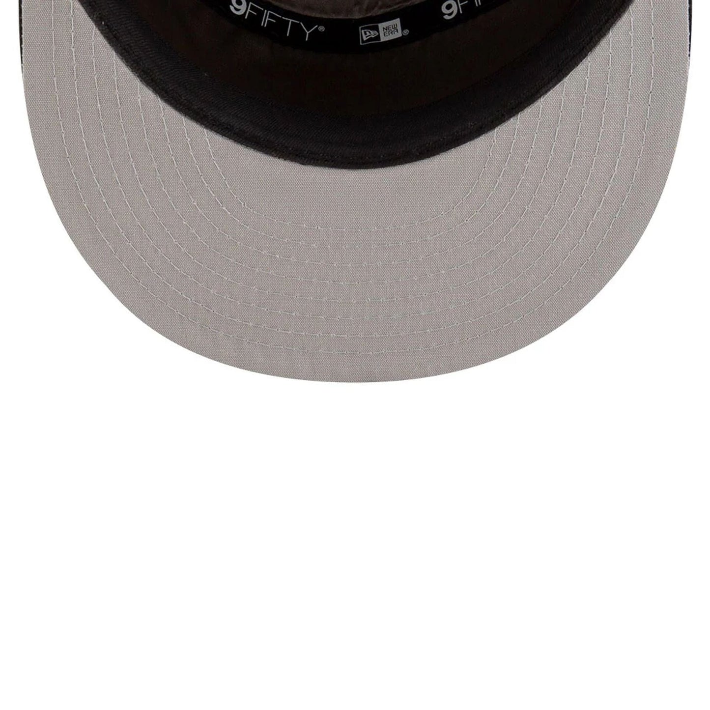 This is a Brooklyn Nets NBA Tip Off 2025 Black 9FIFTY Split Panel Snapback Adjustable Cap 2