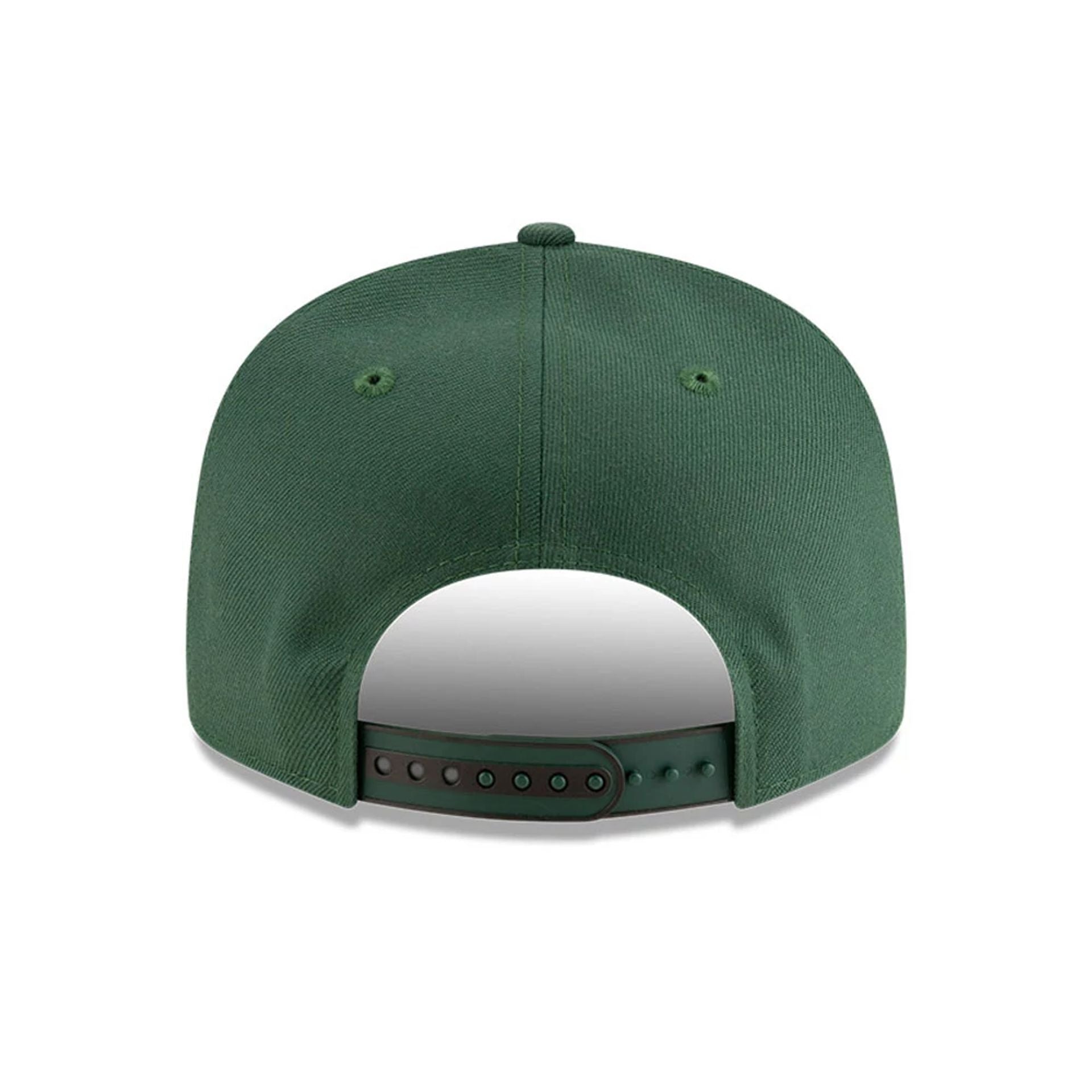 This is a Milwaukee Bucks NBA Tip Off 2025 Dark Green 9FIFTY Split Panel Snapback Adjustable Cap 7