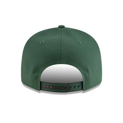 This is a Milwaukee Bucks NBA Tip Off 2025 Dark Green 9FIFTY Split Panel Snapback Adjustable Cap 7