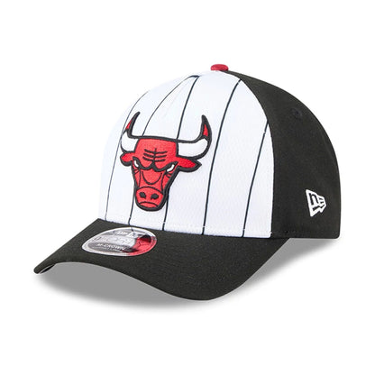 This is a Chicago Bulls NBA Tip Off 2025 Black 9FORTY M-Crown A-Frame Adjustable Cap 1