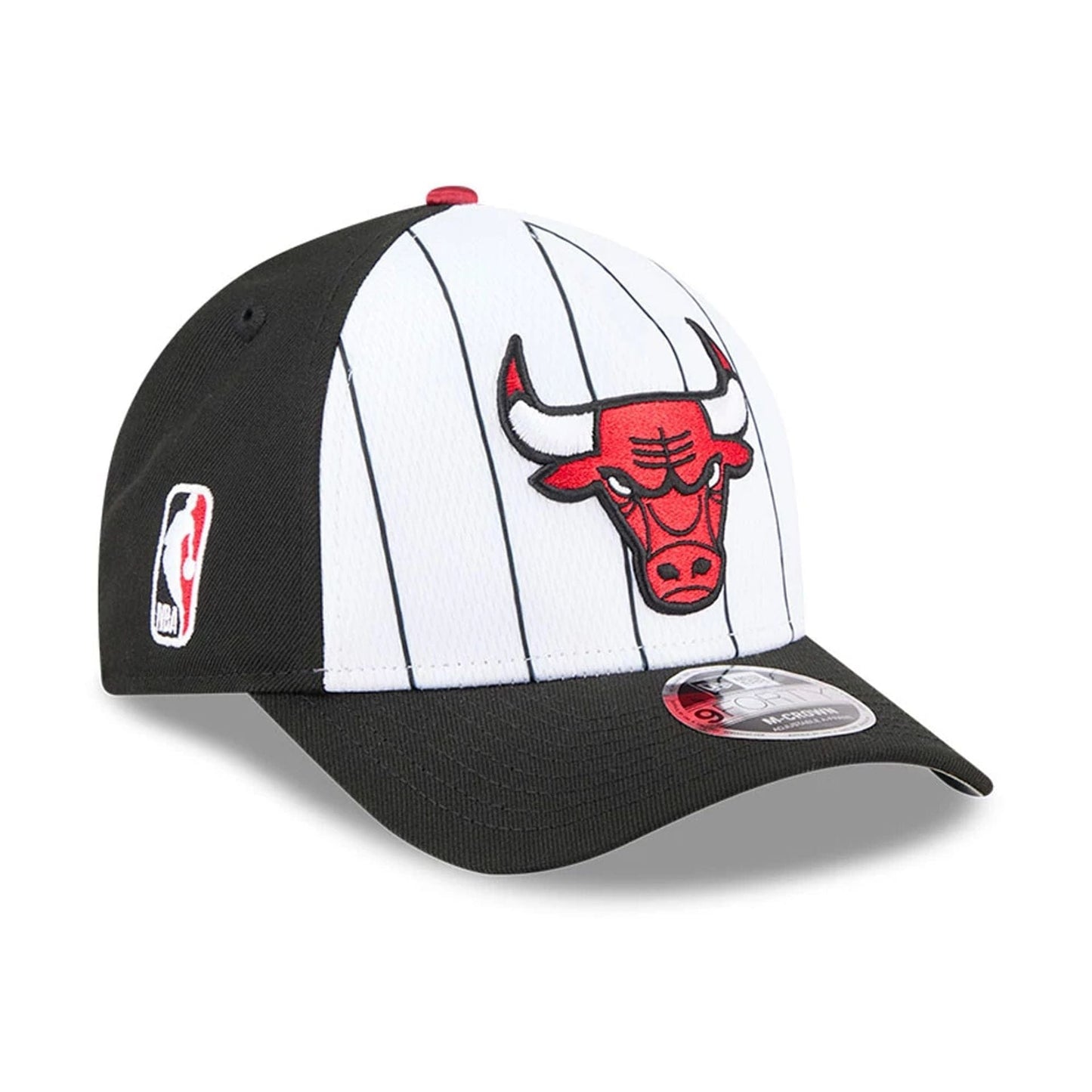 This is a Chicago Bulls NBA Tip Off 2025 Black 9FORTY M-Crown A-Frame Adjustable Cap 4