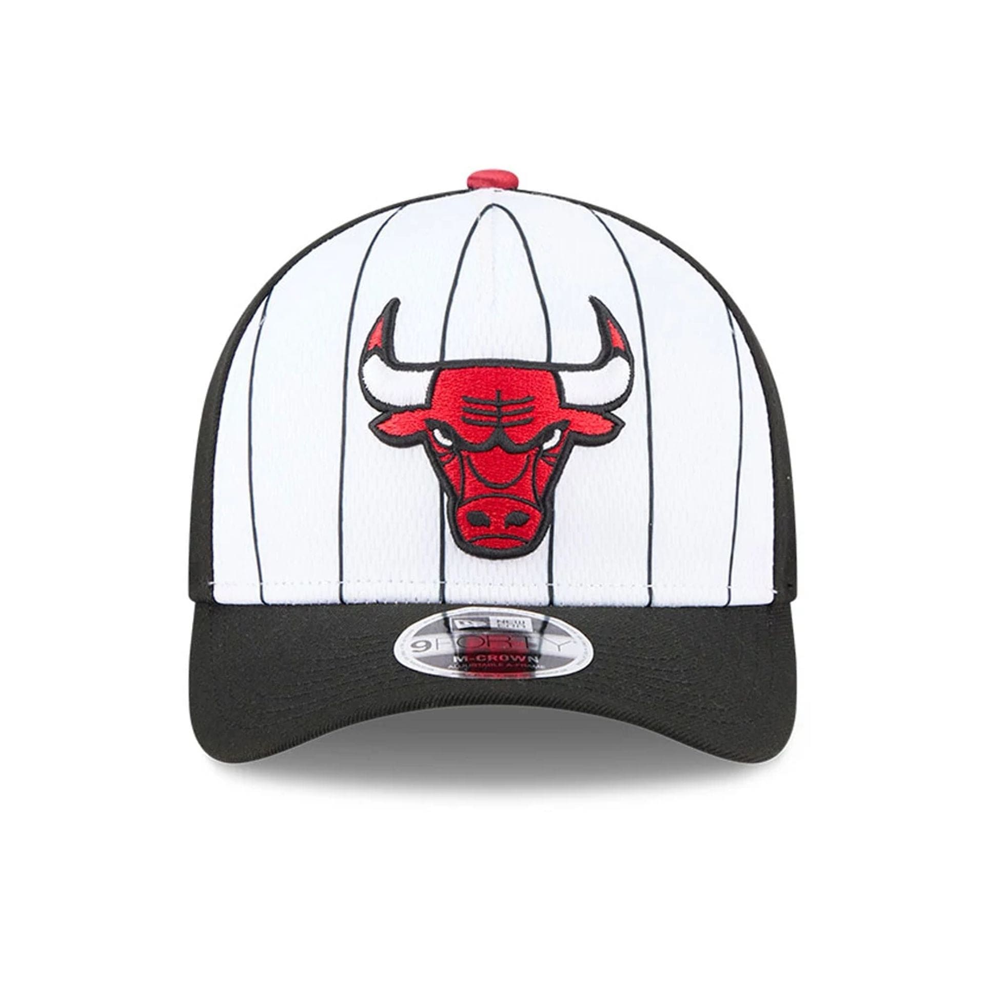 This is a Chicago Bulls NBA Tip Off 2025 Black 9FORTY M-Crown A-Frame Adjustable Cap 3
