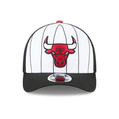 This is a Chicago Bulls NBA Tip Off 2025 Black 9FORTY M-Crown A-Frame Adjustable Cap 3