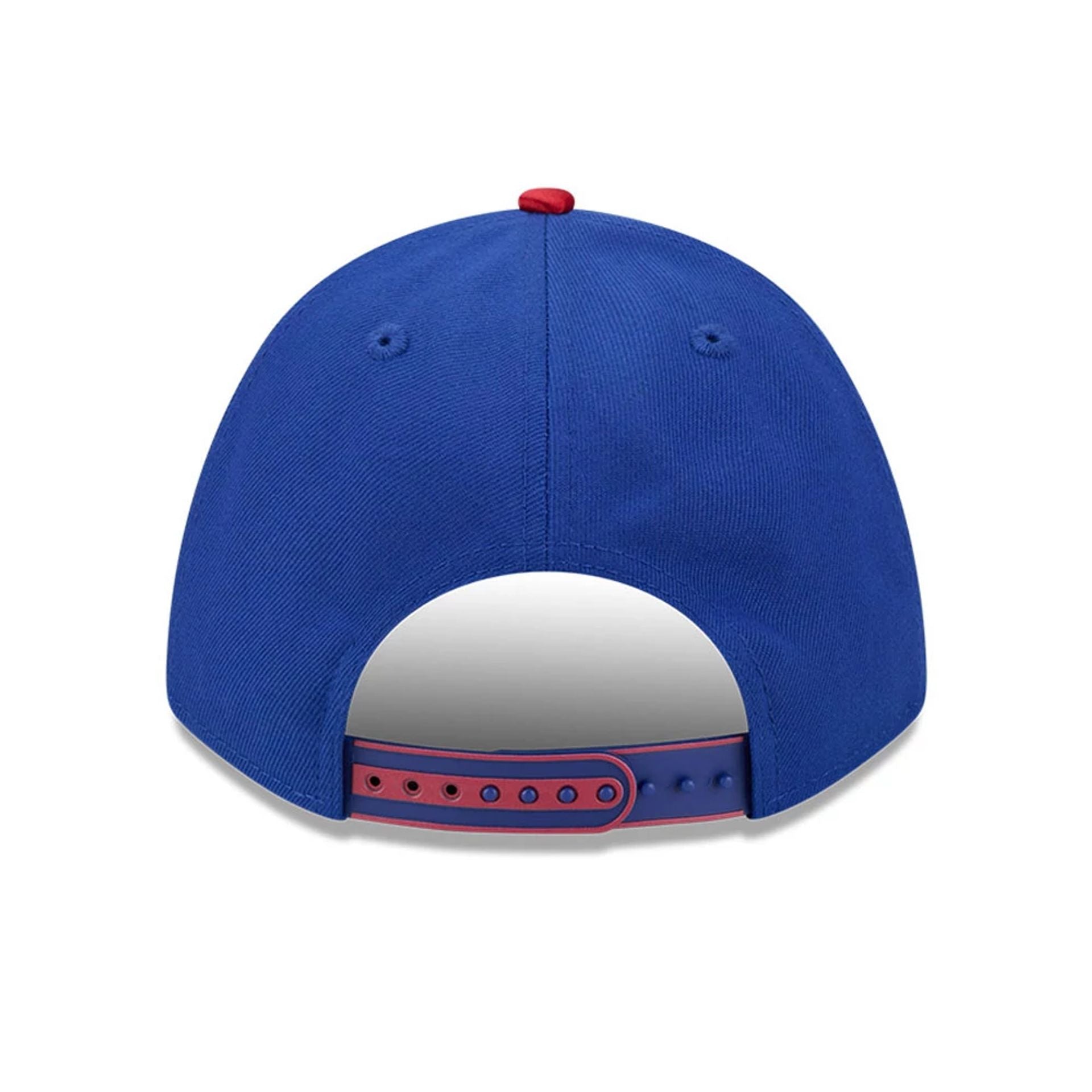This is a Philadelphia 76ers NBA Tip Off 2025 Blue 9FORTY M-Crown A-Frame Adjustable Cap 5