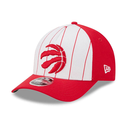 This is a Toronto Raptors NBA Tip Off 2025 Red 9FORTY M-Crown A-Frame Adjustable Cap 1