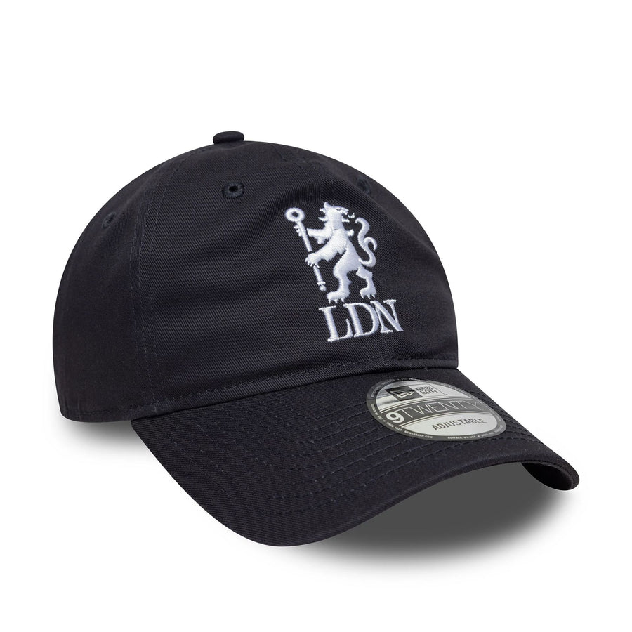 This is a Chelsea FC Lion Crest London Navy 9TWENTY Adjustable Cap 3