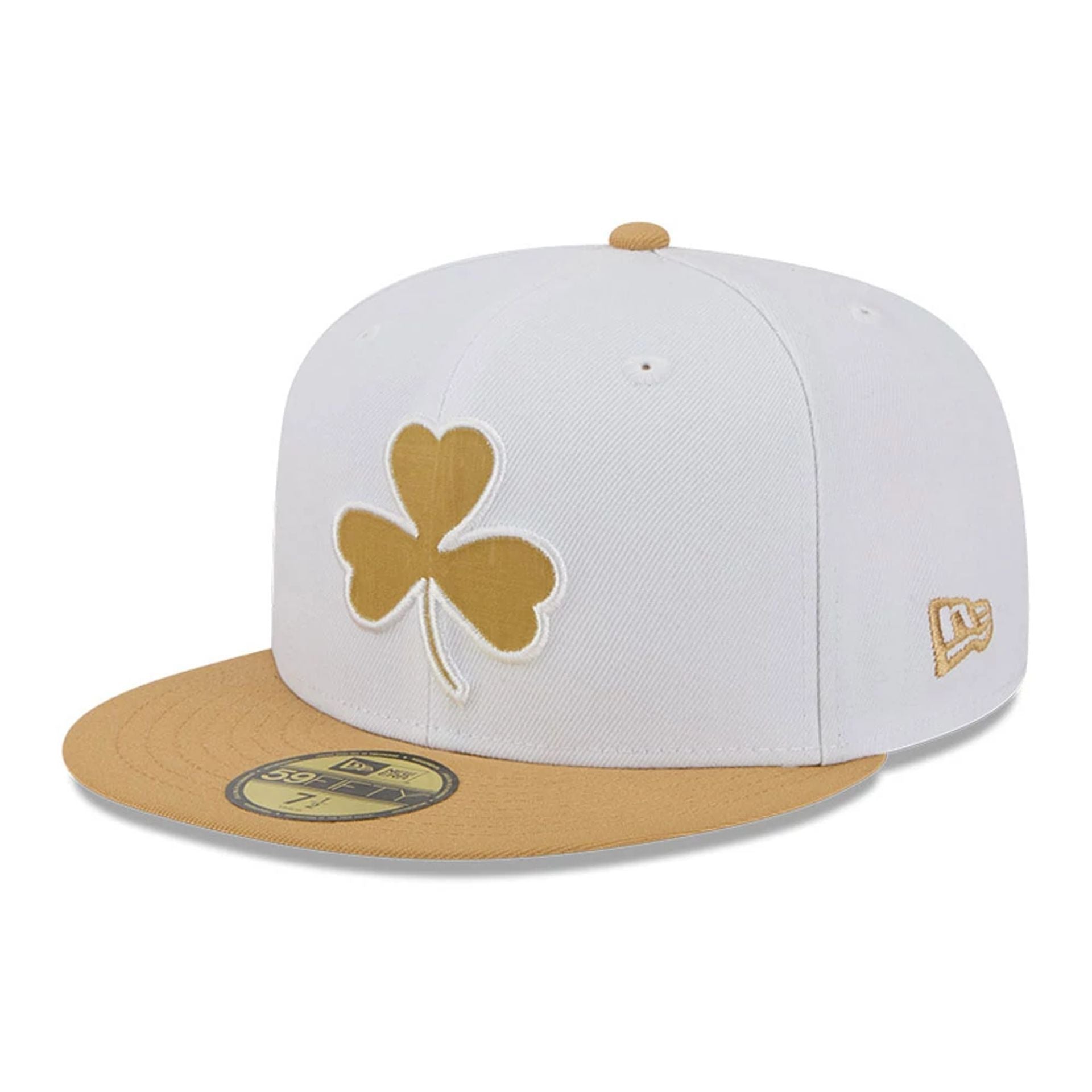 This is a Boston Celtics NBA City Edition White 59FIFTY Fitted Cap 4