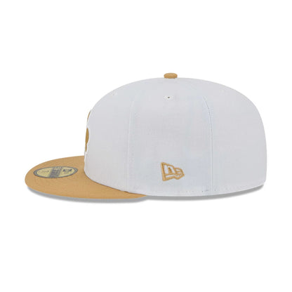 This is a Boston Celtics NBA City Edition White 59FIFTY Fitted Cap 7