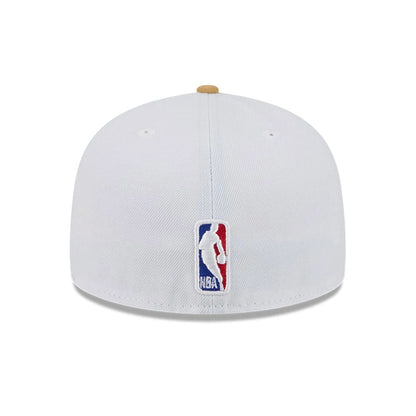 This is a Boston Celtics NBA City Edition White 59FIFTY Fitted Cap 5