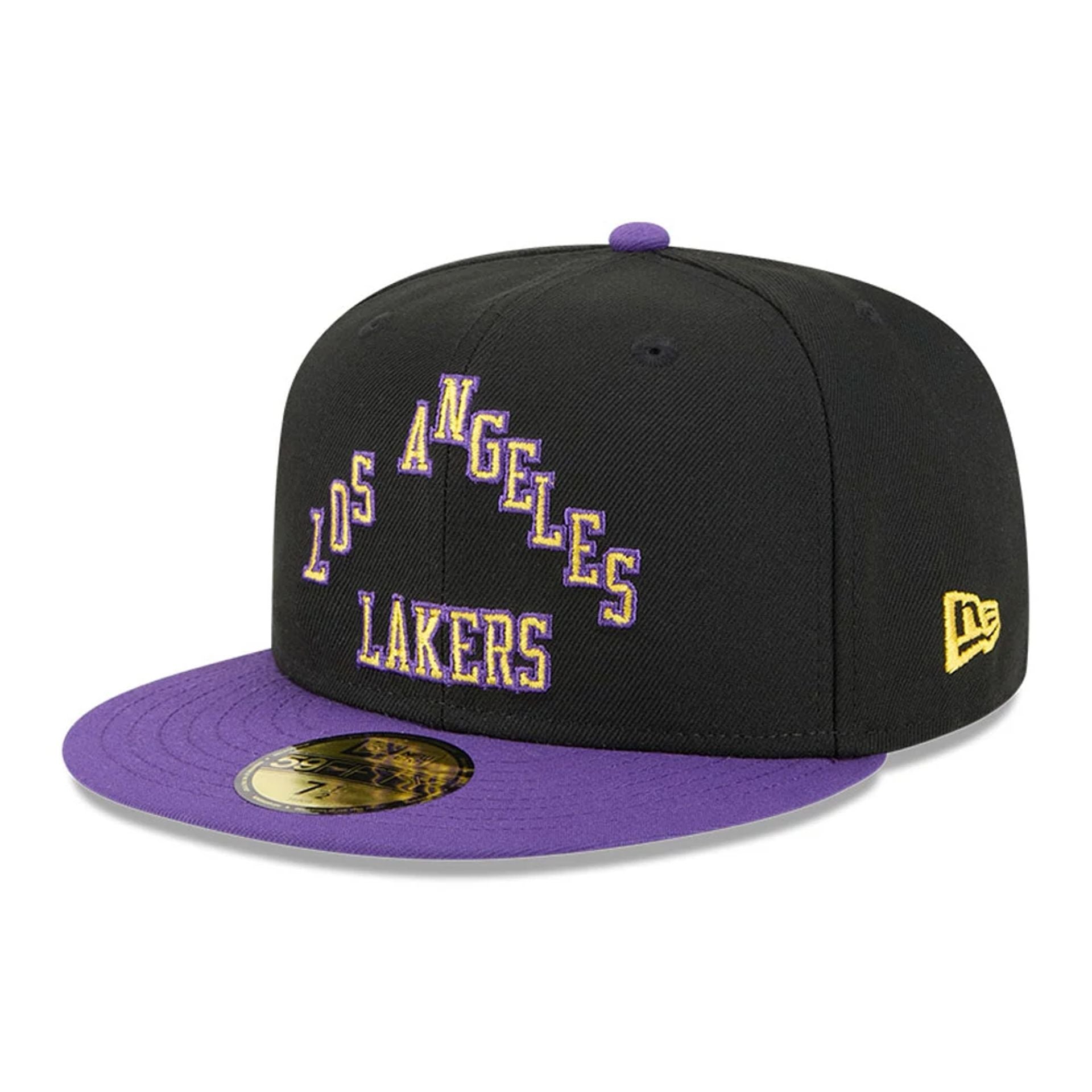 This is a LA Lakers NBA City Edition Purple 59FIFTY Fitted Cap 4