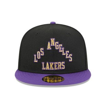 This is a LA Lakers NBA City Edition Purple 59FIFTY Fitted Cap 3