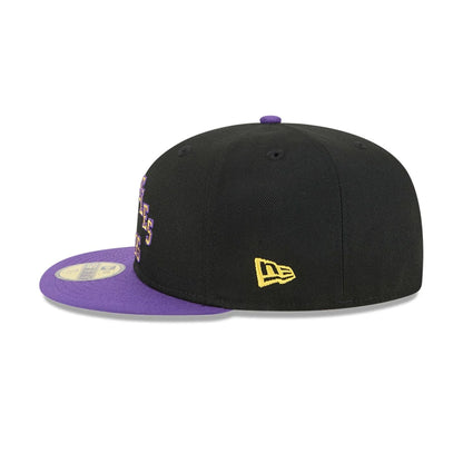 This is a LA Lakers NBA City Edition Purple 59FIFTY Fitted Cap 7