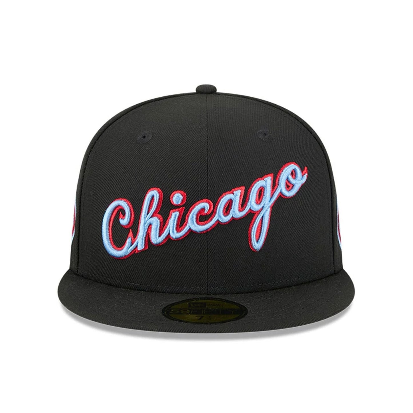 This is a Chicago Bulls NBA City Edition Black 59FIFTY Fitted Cap 3