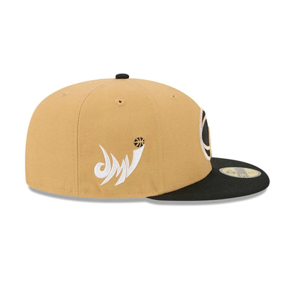 This is a Washington Wizards NBA City Edition Beige 59FIFTY Fitted Cap 6