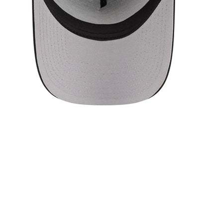 This is a Chicago Bulls NBA City Edition Black 9FORTY A-Frame Trucker Adjustable Cap 2