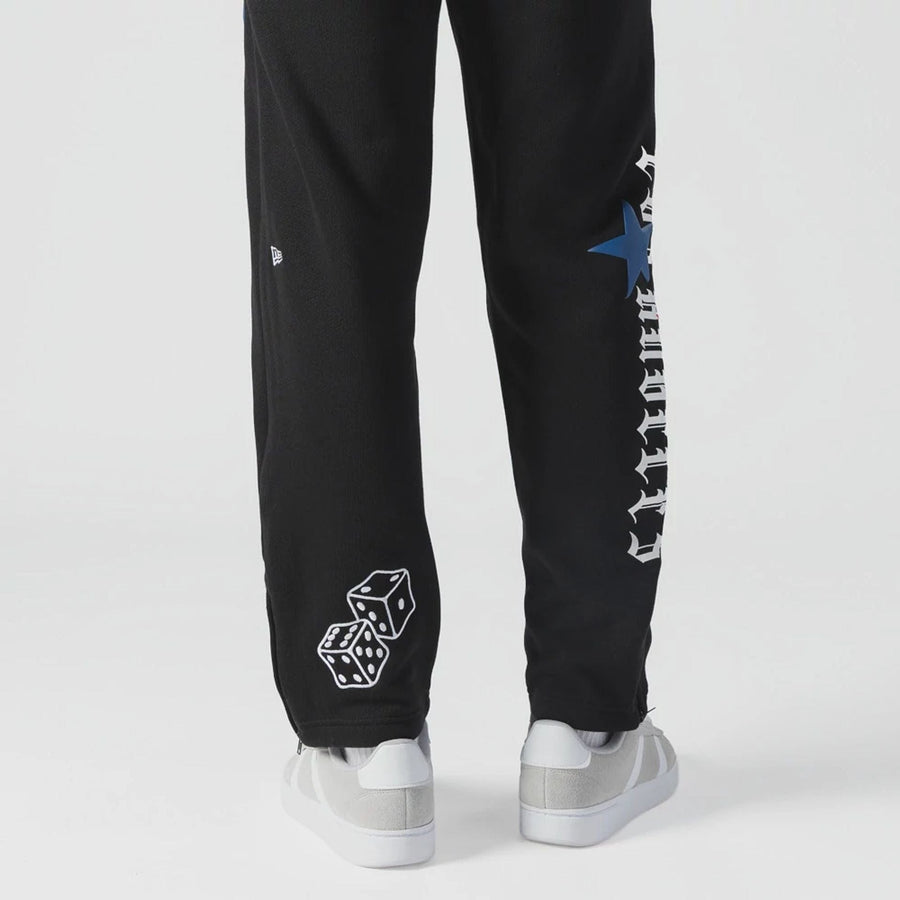 The Male model is wearing LA Dodgers MLB x Uptown Threads Black Joggers  3