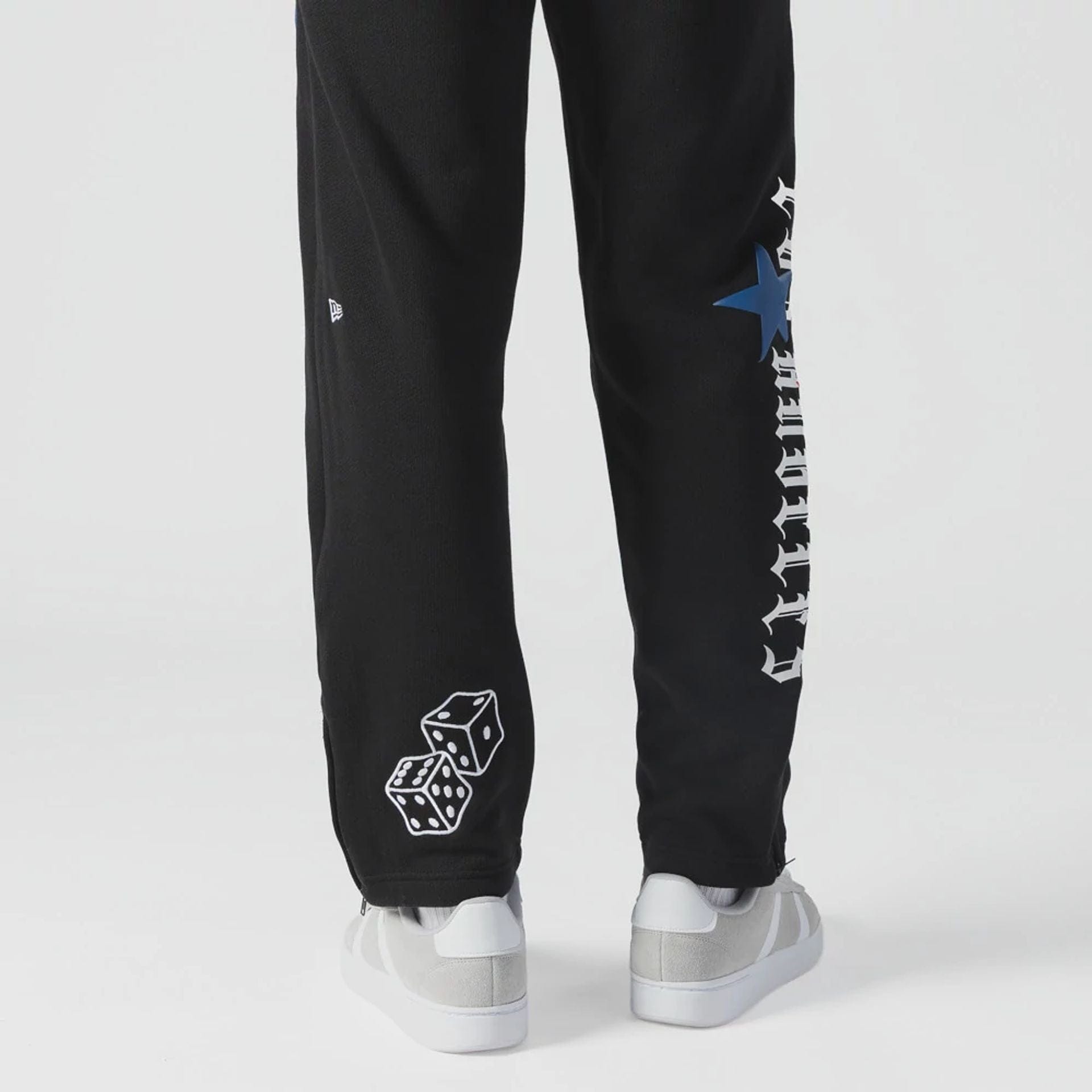 The Male model is wearing LA Dodgers MLB x Uptown Threads Black Joggers  3