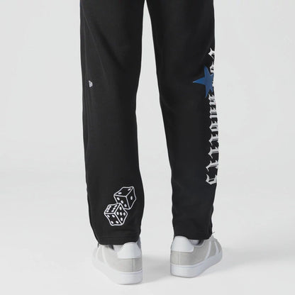 The Male model is wearing LA Dodgers MLB x Uptown Threads Black Joggers  3