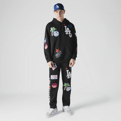 The Male model is wearing LA Dodgers MLB x Uptown Threads Black Joggers  4