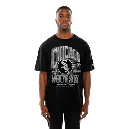 The Male model is wearing Chicago White Sox MLB Sport Classic Black T-Shirt  6