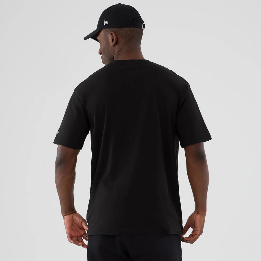 The Male model is wearing National Lampoon's Christmas Vacation Lifestyle Graphic Black T-Shirt  2