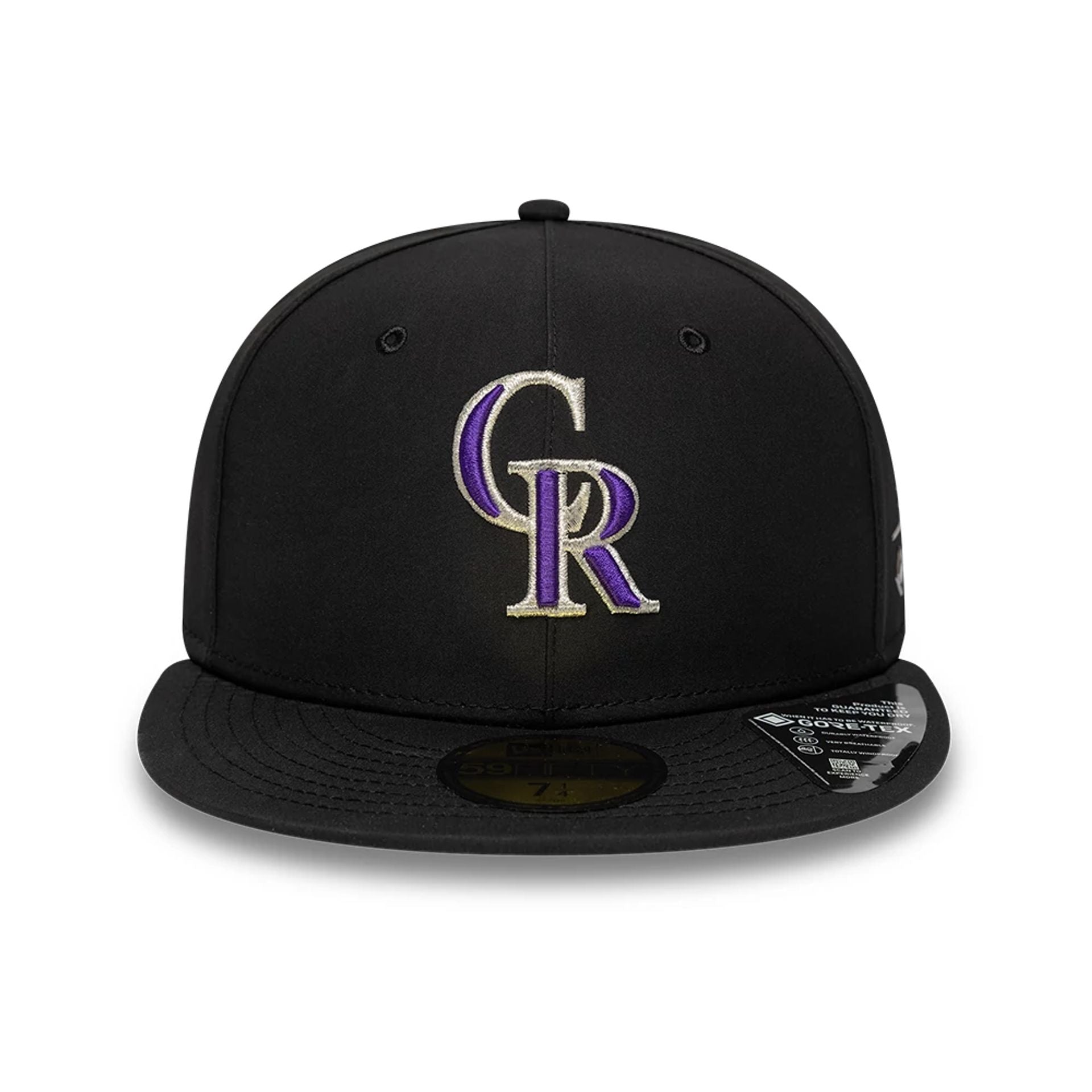 This is a Colorado Rockies MLB Gore-Tex Black 59FIFTY Fitted Cap 3