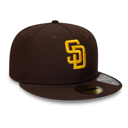 This is a San Diego Padres MLB Gore-Tex Dark Brown 59FIFTY Fitted Cap 4