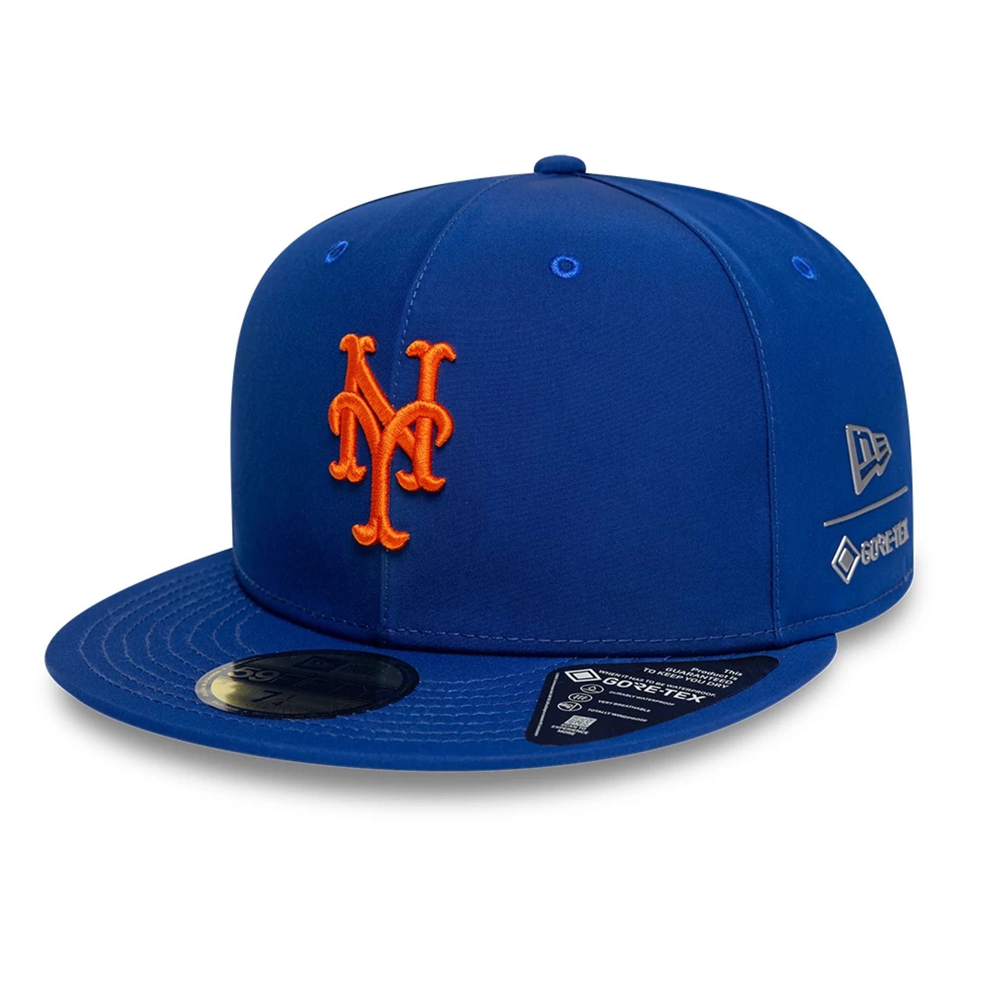 This is a New York Mets MLB Gore-Tex Blue 59FIFTY Fitted Cap 1