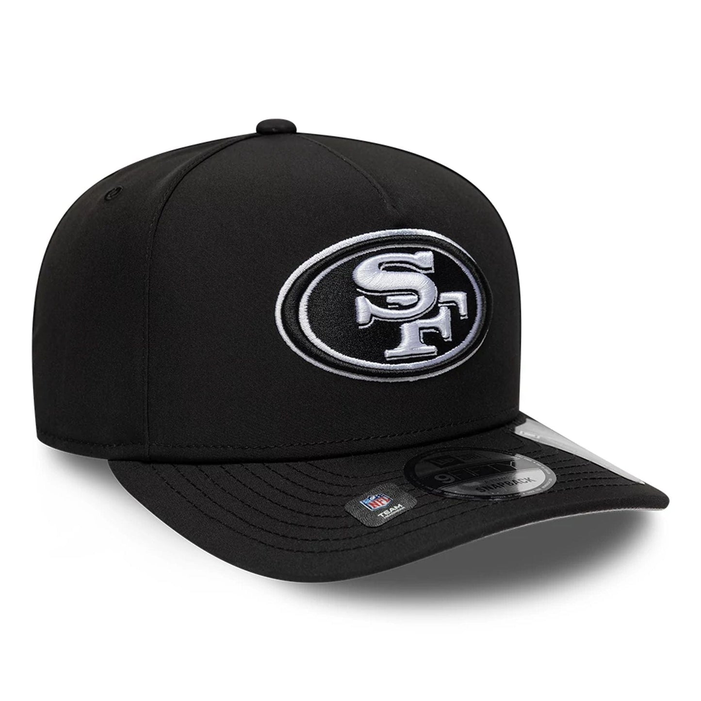 This is a San Francisco 49ers NFL Gore-Tex Black 9FIFTY A-Frame Snapback Adjustable Cap 3