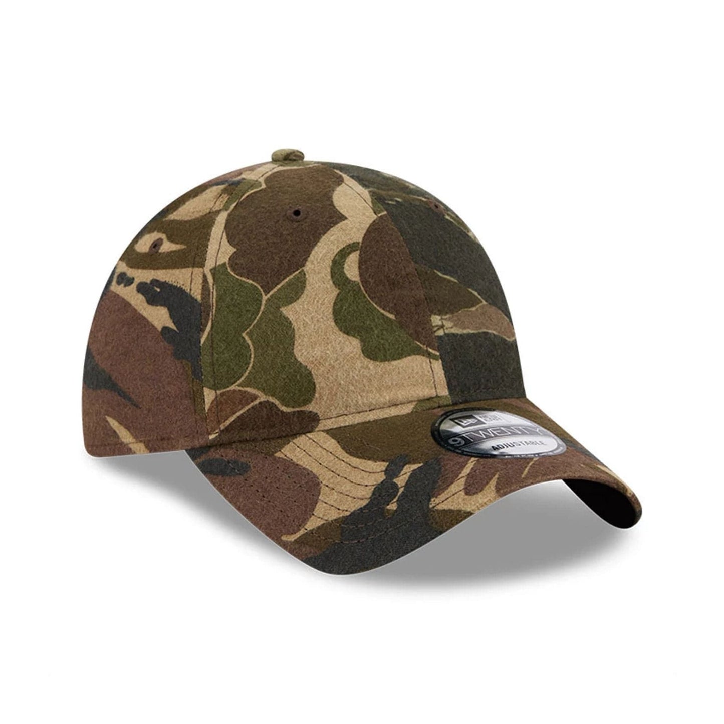 This is a Three Looms x New Era Woodland Camo 9TWENTY Adjustable Cap 3