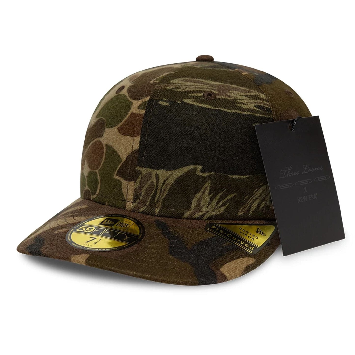 This is a Three Looms x New Era Woodland Camo 59FIFTY Fitted Cap 8