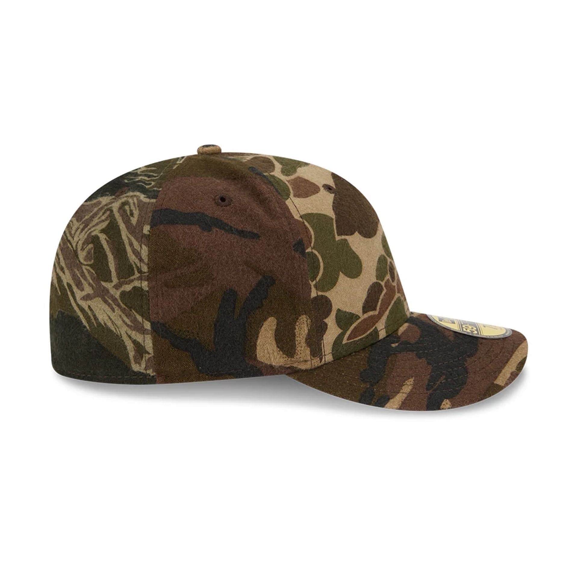 This is a Three Looms x New Era Woodland Camo 59FIFTY Fitted Cap 5