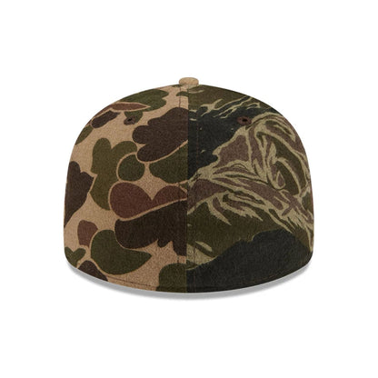 This is a Three Looms x New Era Woodland Camo 59FIFTY Fitted Cap 6