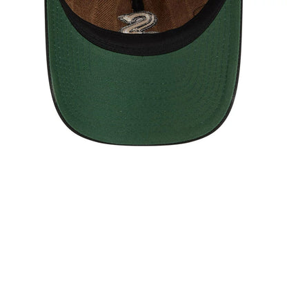 This is a Chicago White Sox Three Looms x MLB Wool Pinstripe Black 9TWENTY A-Frame Adjustable Cap 2