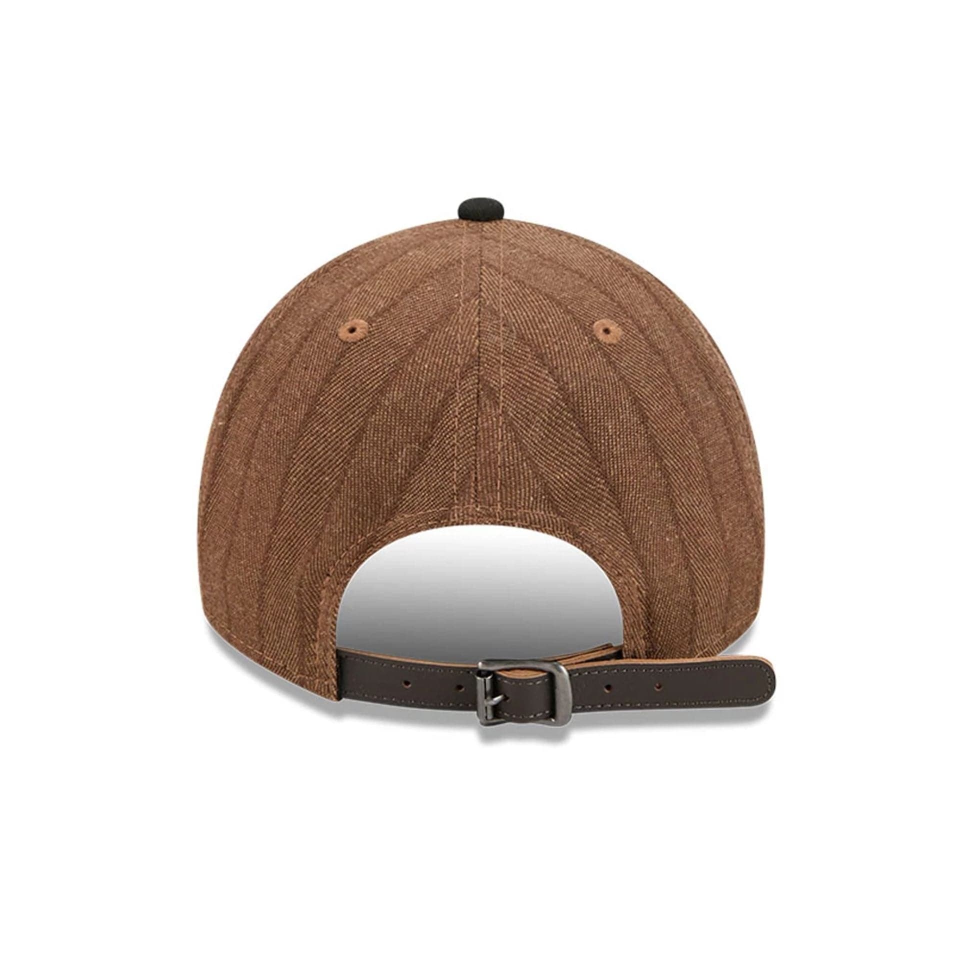 This is a Chicago White Sox Three Looms x MLB Wool Pinstripe Black 9TWENTY A-Frame Adjustable Cap 3