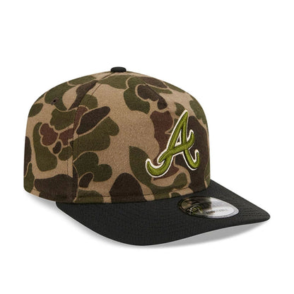 This is a Atlanta Braves Three Looms x MLB Wool Duck Camo 19TWENTY Adjustable Cap 4
