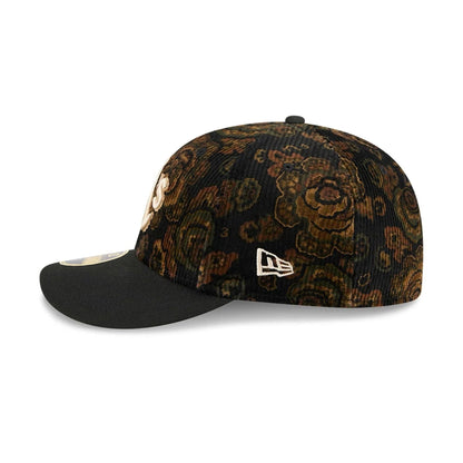 This is a Oakland Athletics Three Looms x MLB Floral Cord Black Low Profile 59FIFTY Fitted Cap 5