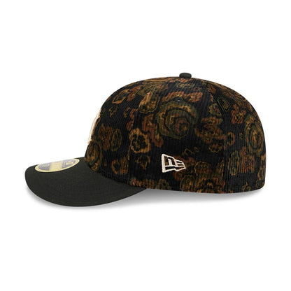 This is a Detroit Tigers Three Looms x MLB Floral Cord Black Low Profile 59FIFTY Fitted Cap 5