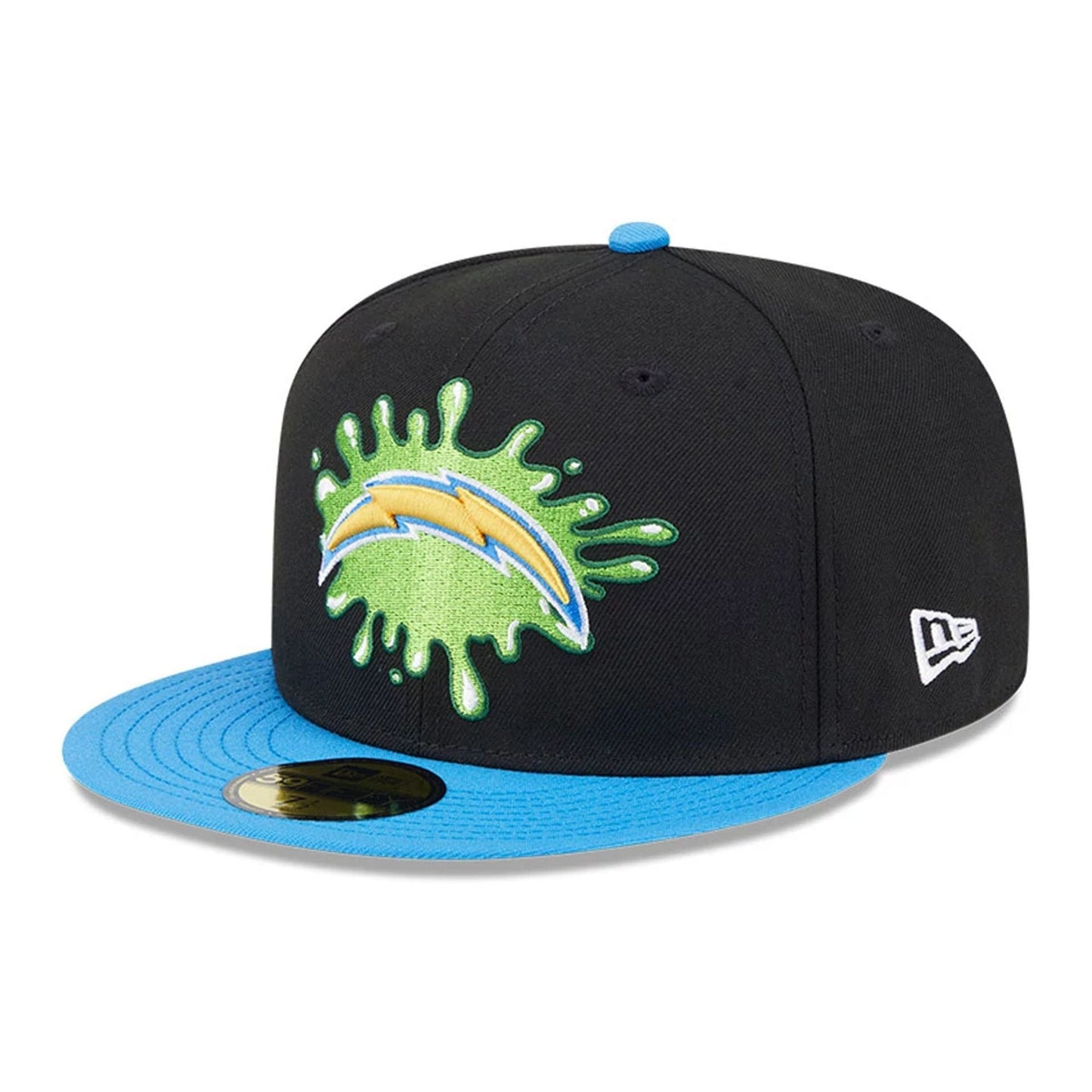 Pictured is this LA Chargers NFL x Nickelodeon black 59FIFTY Fitted cap. 1