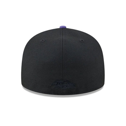Pictured is this Baltimore Ravens NFL x Nickelodeon black 59FIFTY Fitted cap. 5