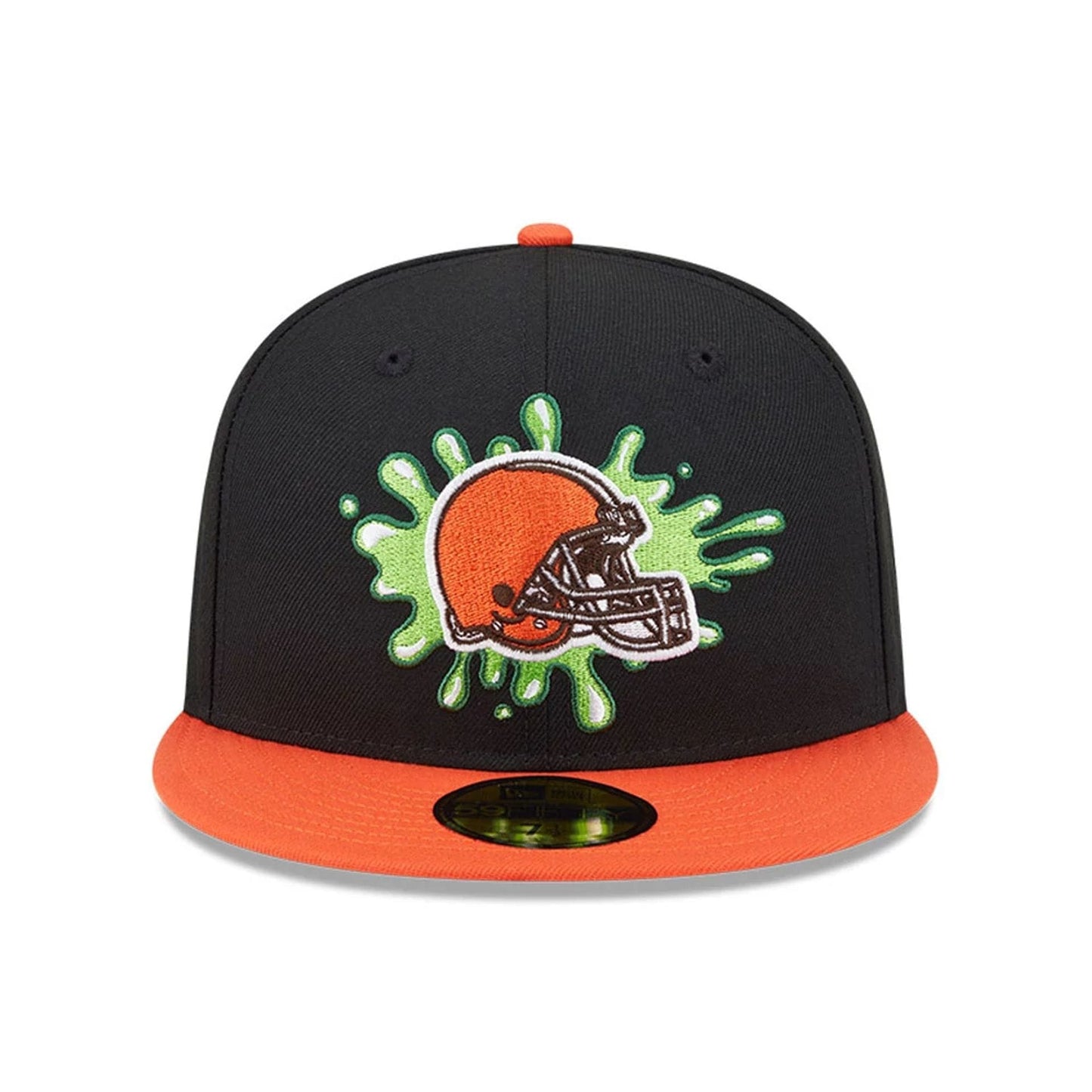 Pictured is this Cleveland Browns NFL x Nickelodeon black 59FIFTY Fitted cap. 3