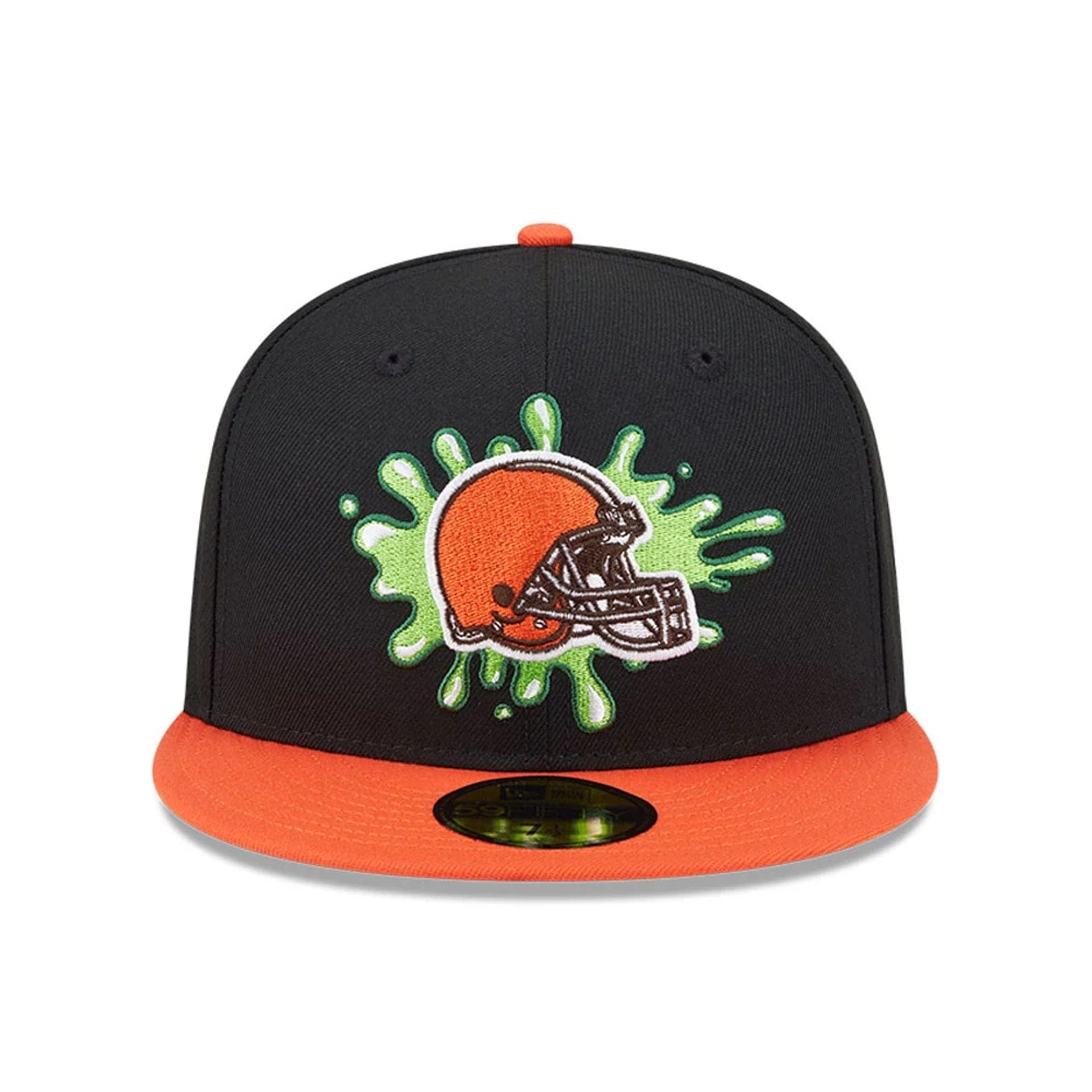 Pictured is this Cleveland Browns NFL x Nickelodeon black 59FIFTY Fitted cap. 3
