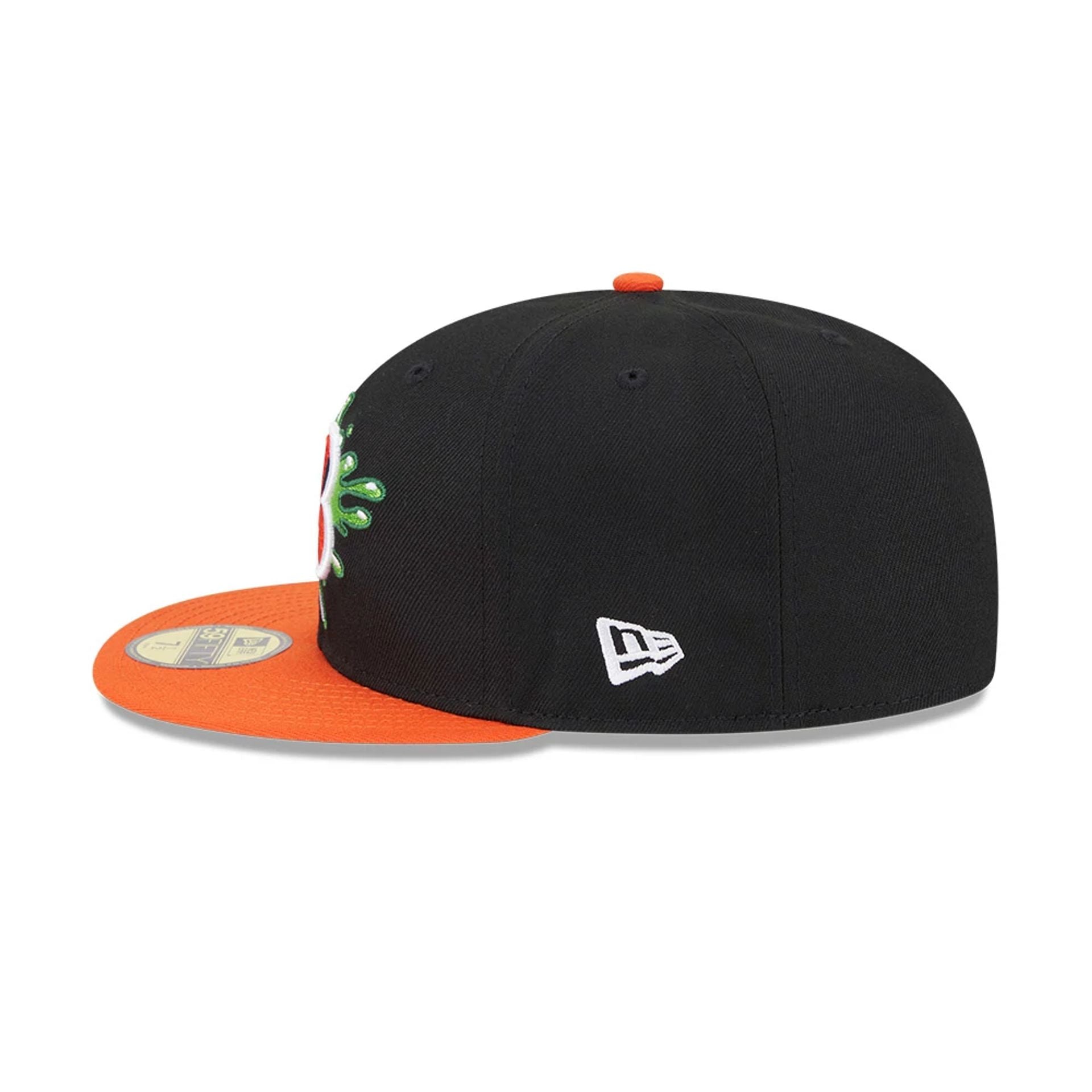 Pictured is this Cincinnati Bengals NFL x Nickelodeon black 59FIFTY Fitted cap. 6