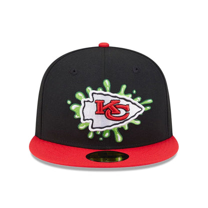 Pictured is this Kansas City Chiefs NFL x Nickelodeon black 59FIFTY Fitted cap. 3