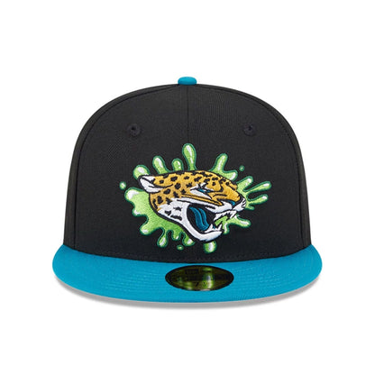 Pictured is this Jacksonville Jaguars NFL x Nickelodeon black 59FIFTY Fitted cap. 3