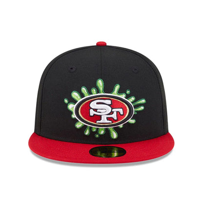 Pictured is this San Francisco 49ers NFL x Nickelodeon black 59FIFTY Fitted cap. 3