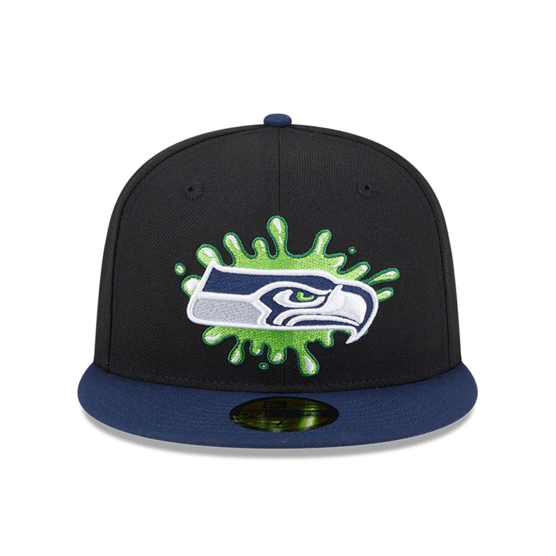 Pictured is this Seattle Seahawks NFL x Nickelodeon black 59FIFTY Fitted cap. 3